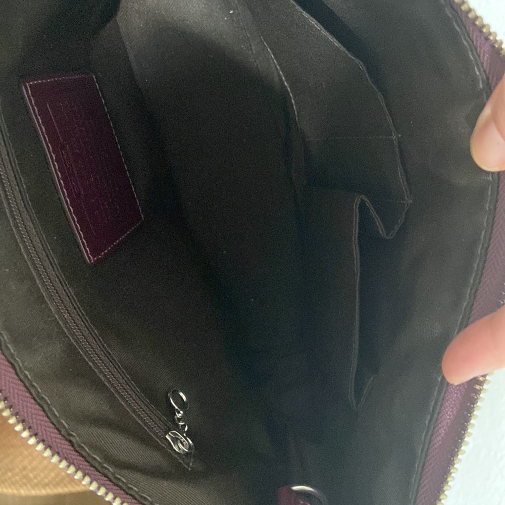 Coach Crossbody Purse Brown Monogram - Picture 6 of 10